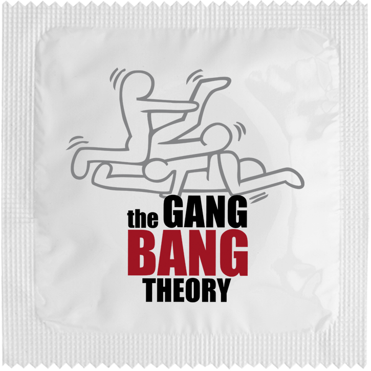 Image of funny condom "Gang Bang Theory"