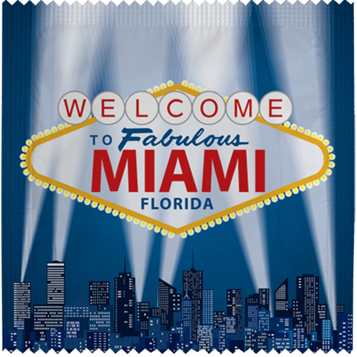 Image of funny condom "Fabulous Miami"