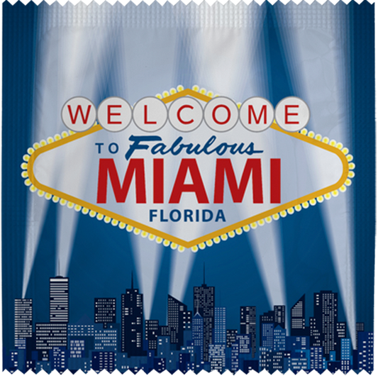 Image of funny condom "Fabulous Miami"