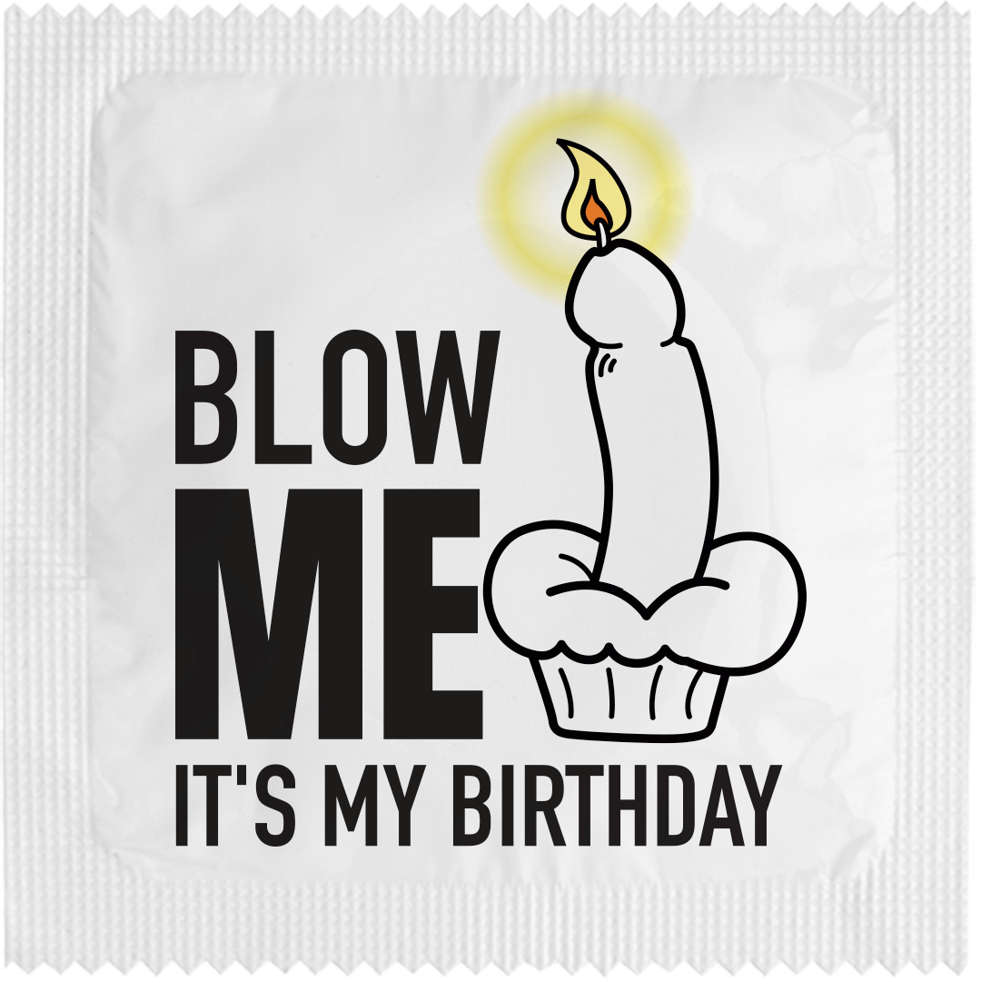 Image of funny condom "Blow Me"