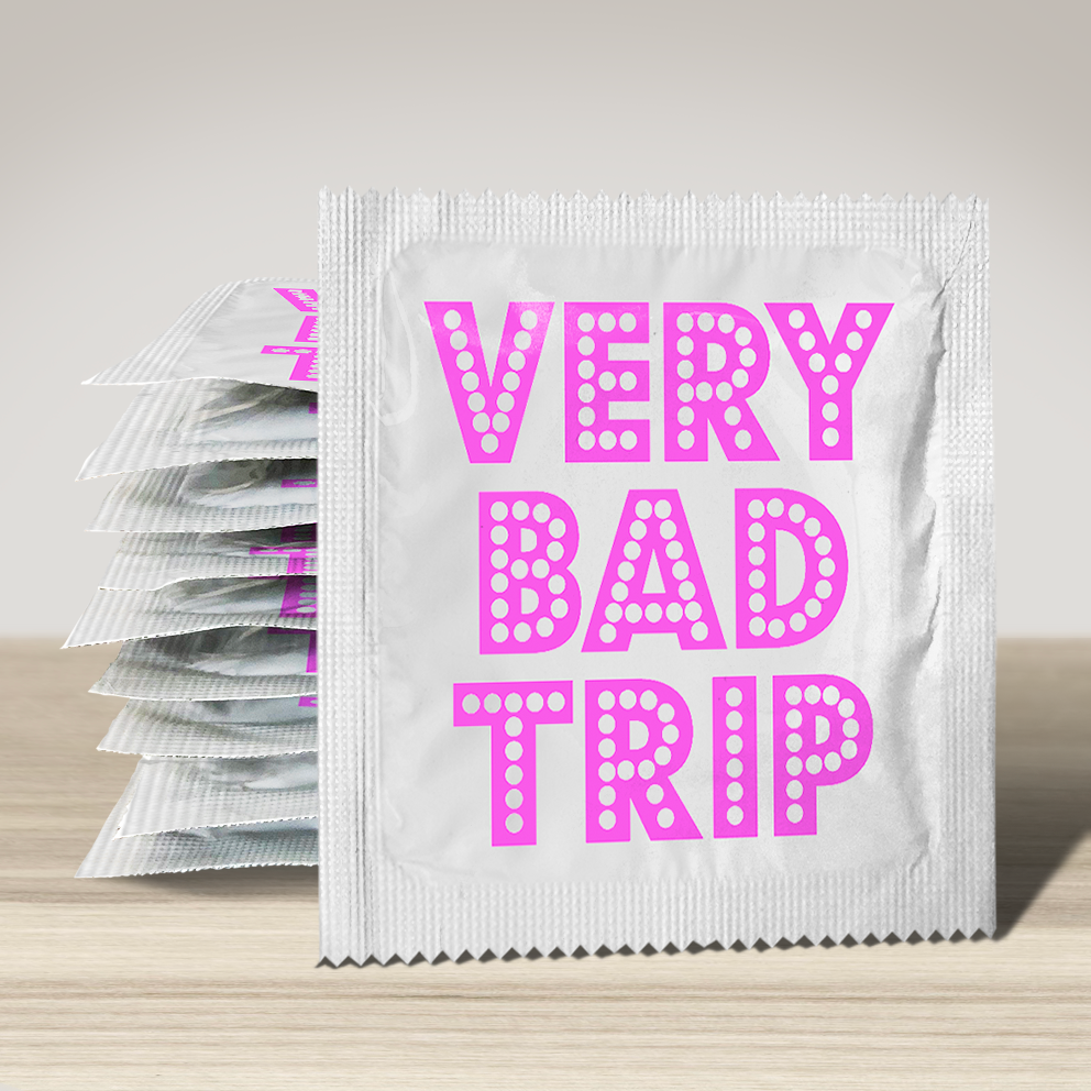 Image of funny condom "Very Bad Trip", 10 units