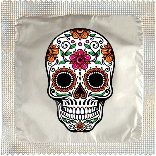 Image of funny condom "Skull 1"