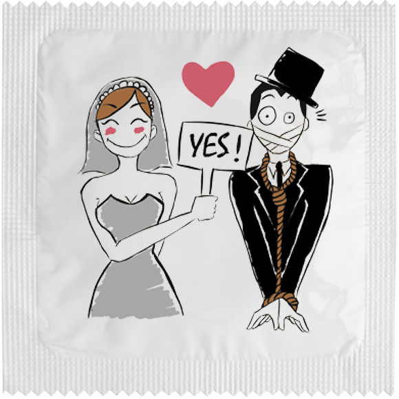 Image of funny condom "Condom Yes"