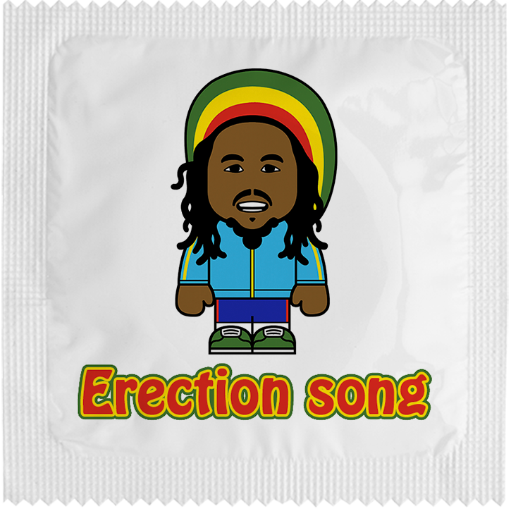 Image of funny condom "Erection Song"