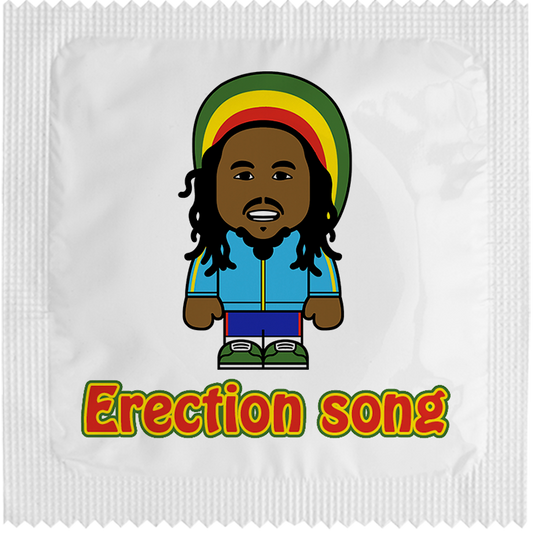 Image of funny condom "Erection Song"