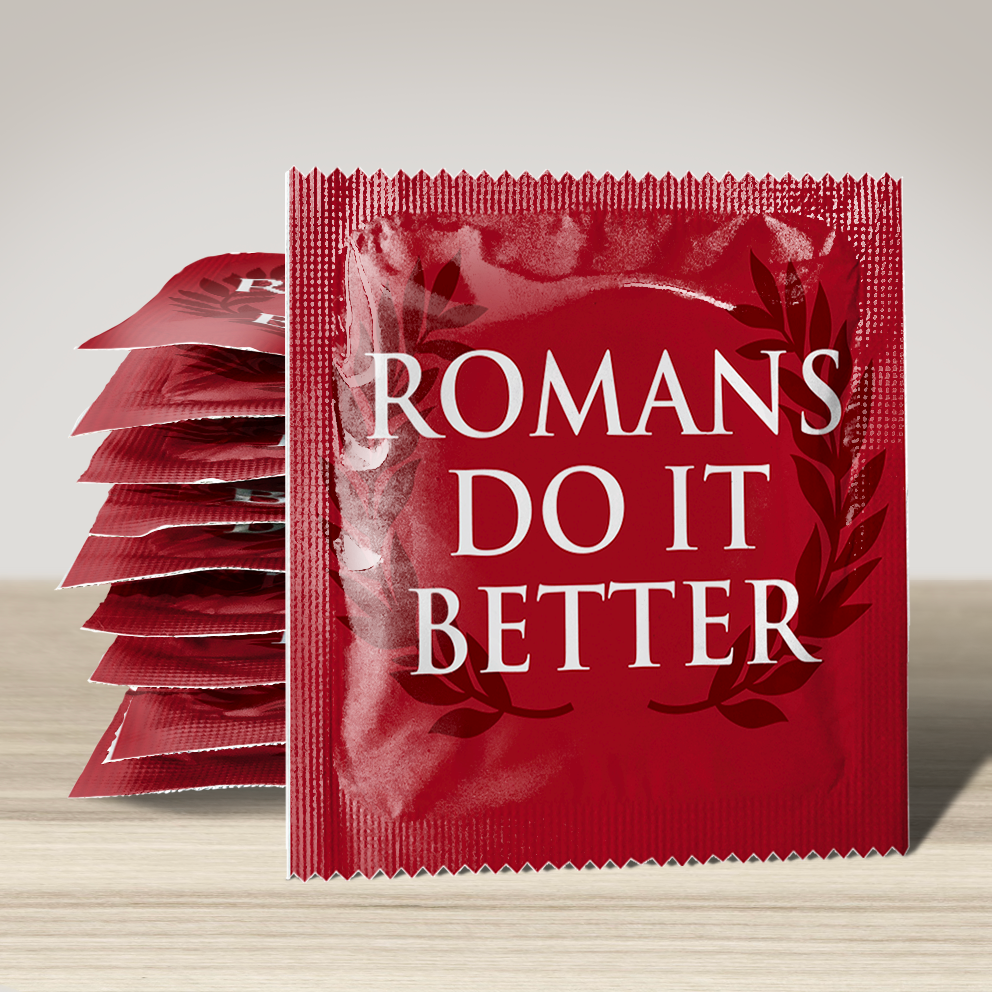 Image of funny condom "Romans Do It Better", 10 units