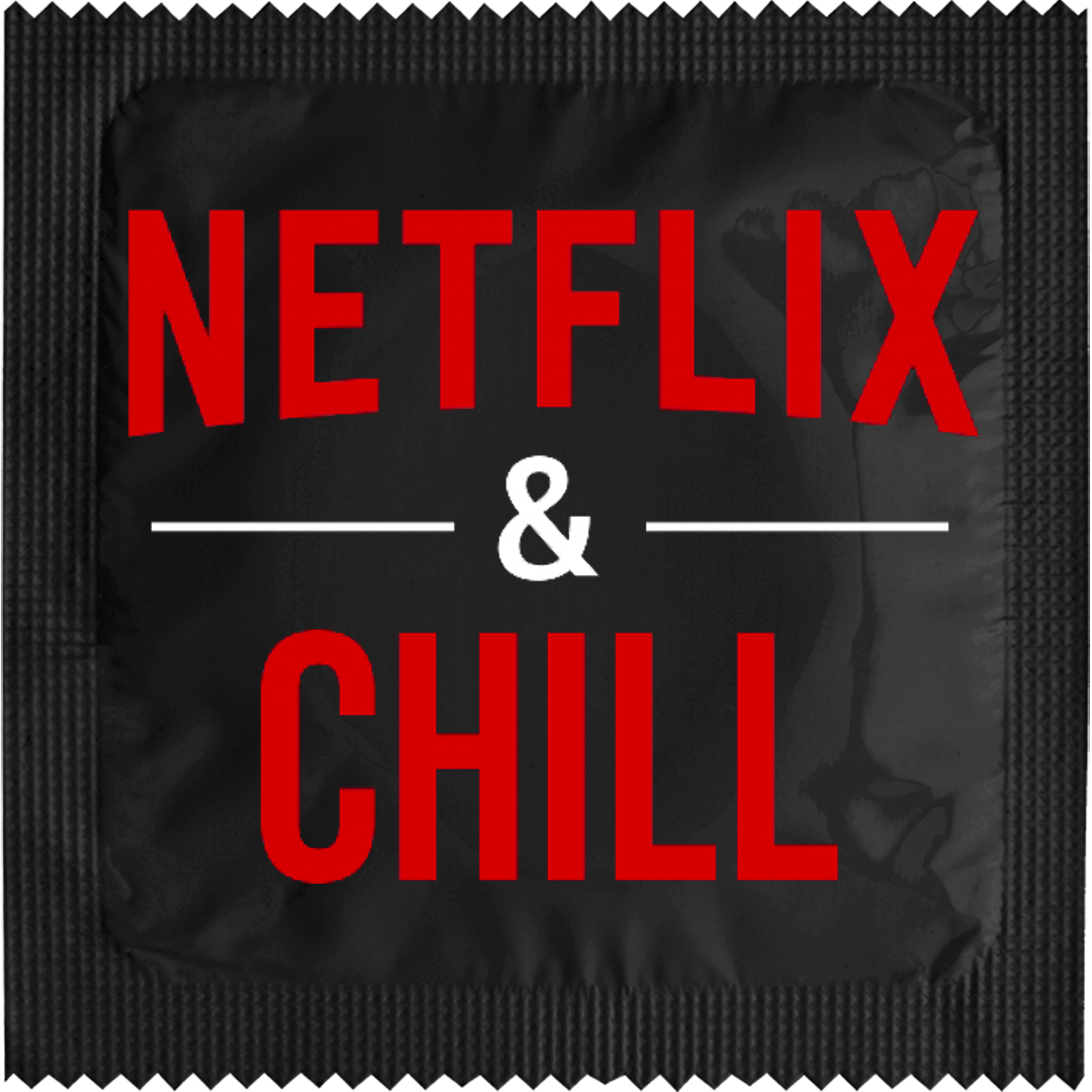 Image of funny condom "Netflix & Chill"