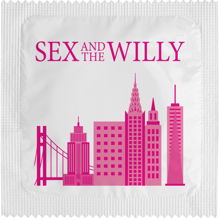 Image of funny condom "Sew And The Willy"