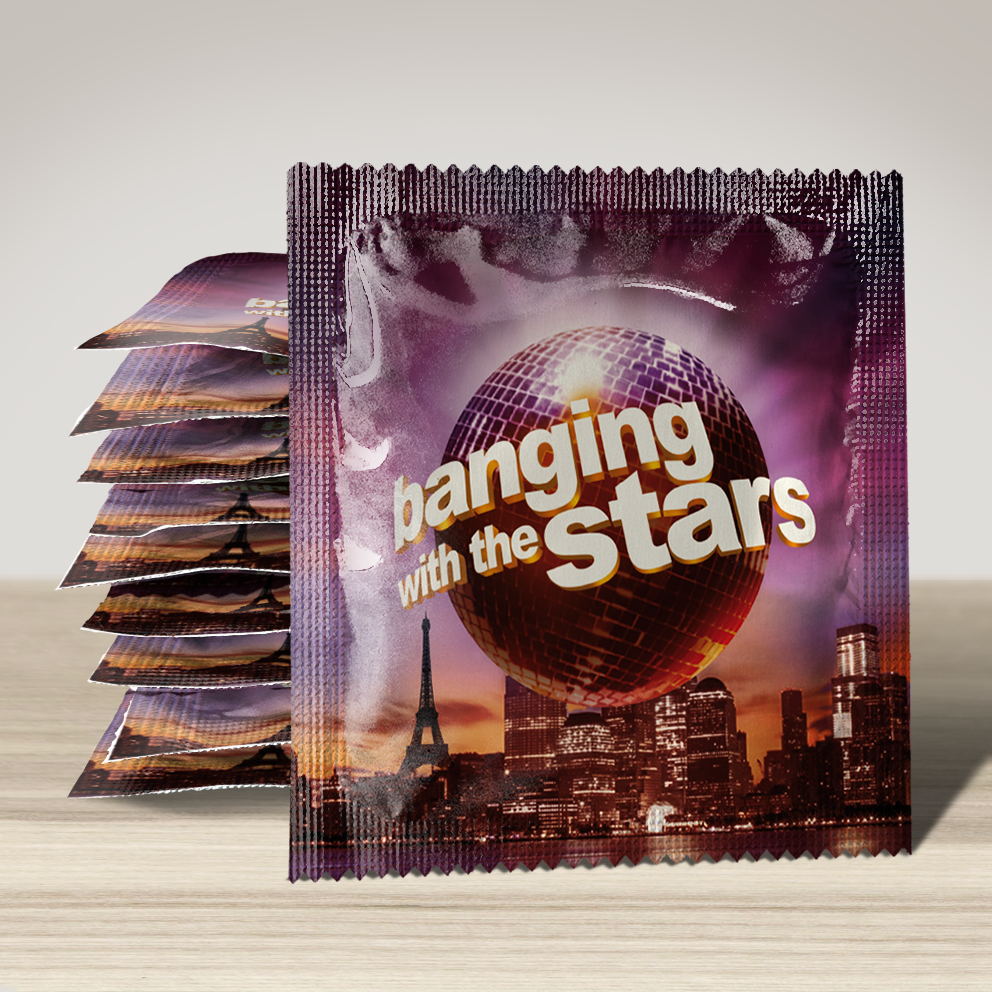 Image of funny condom "Banging With The Stars", 10 units