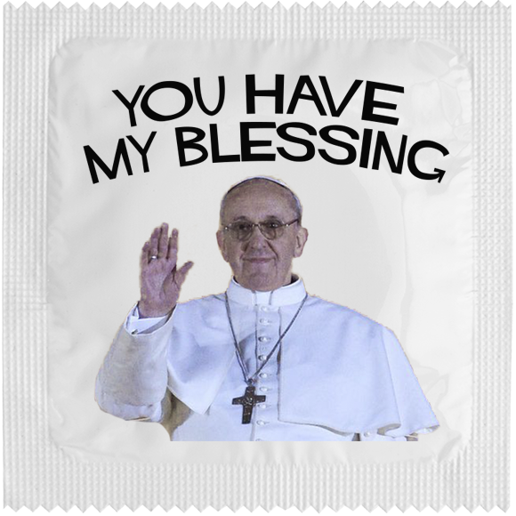 Image of funny condom "You Have My Blessing"