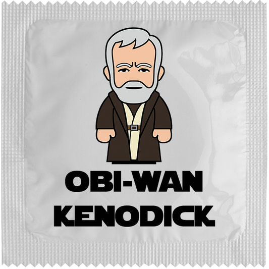 Image of funny condom "Obi-Wan Kenodick"