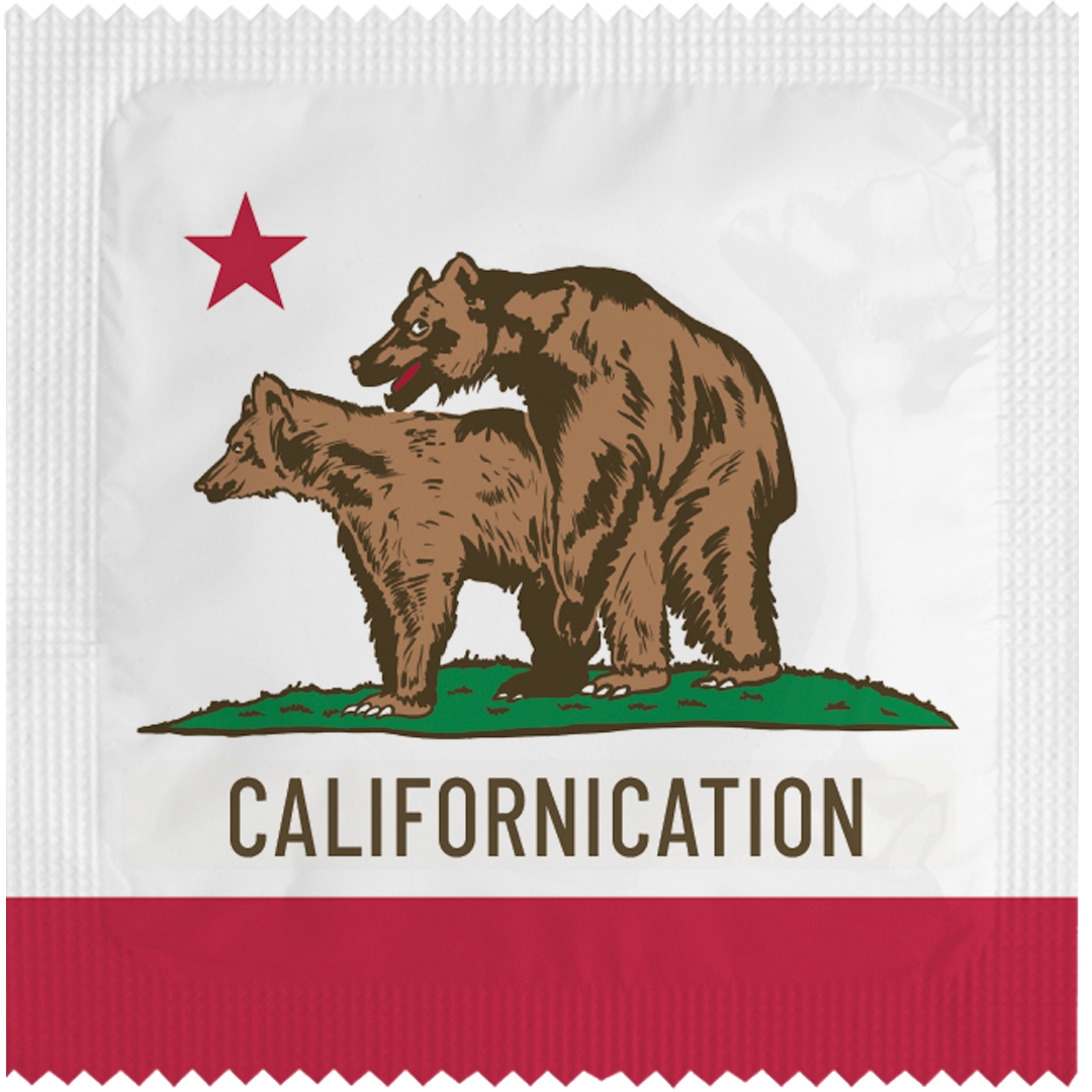 Image of funny condom "California Republique"