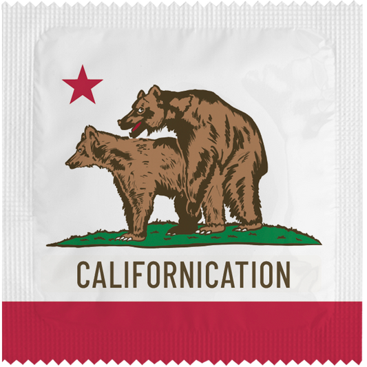 Image of funny condom "California Republique"