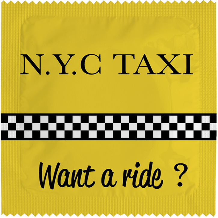 Image of funny condom "New York Taxi"