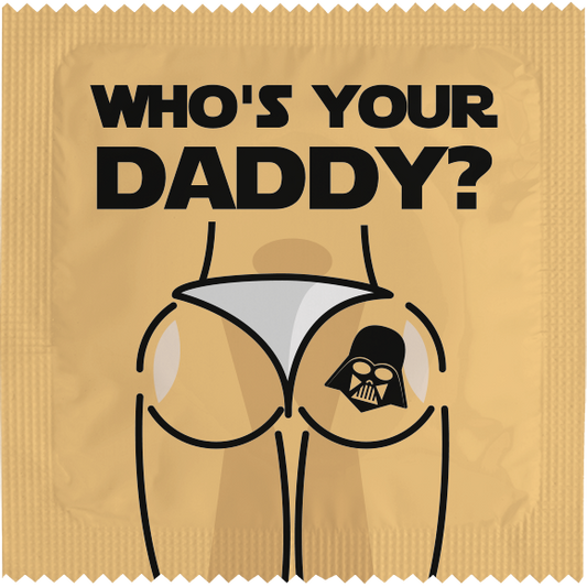 Image of funny condom "Who'S Your Daddy ?"