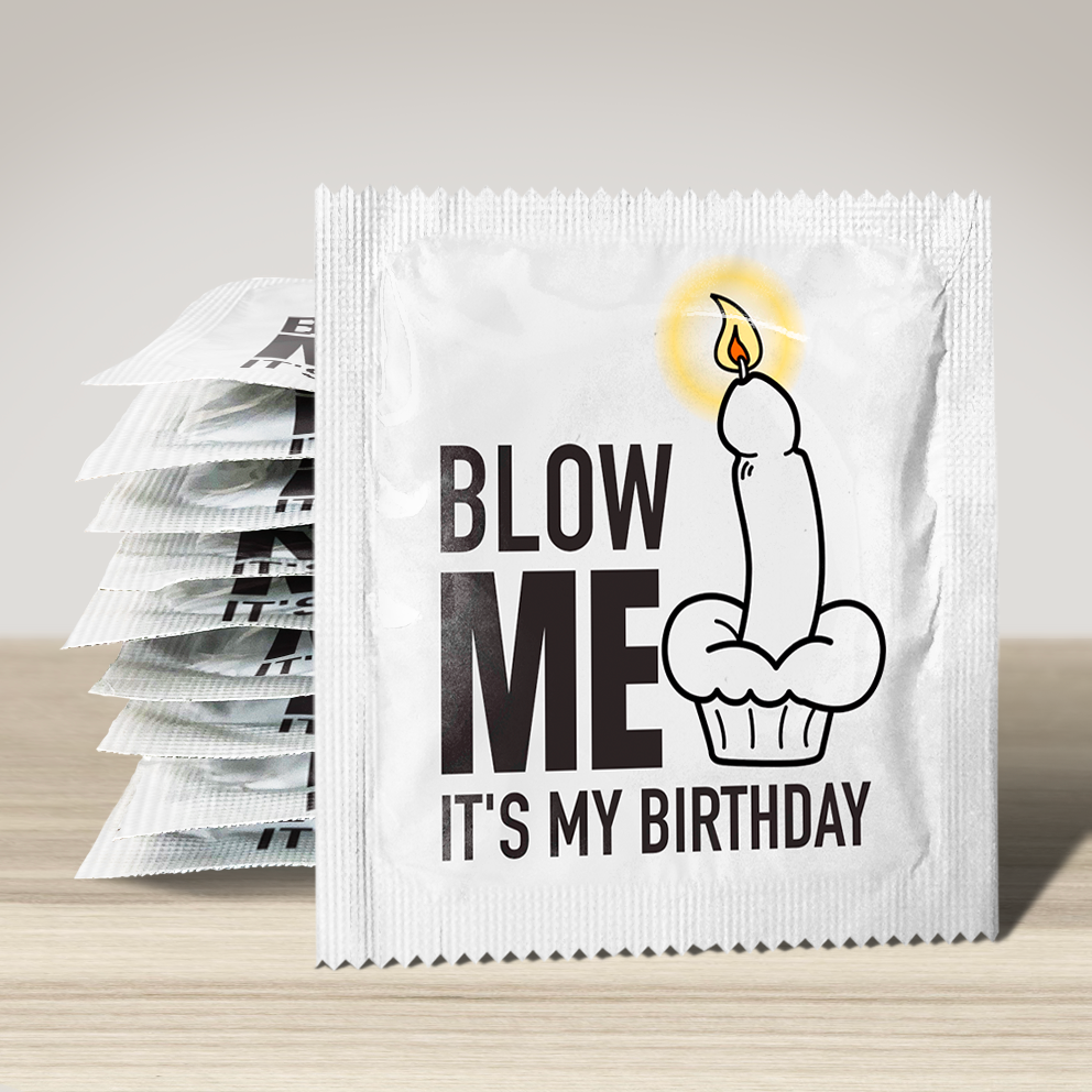 Image of funny condom "Blow Me", 10 units