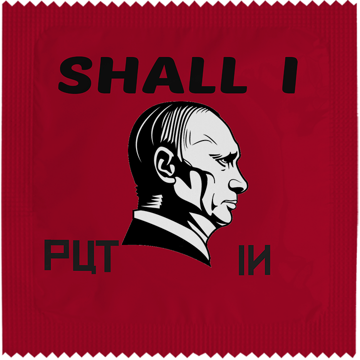 Image of funny condom "Shall I Put In"
