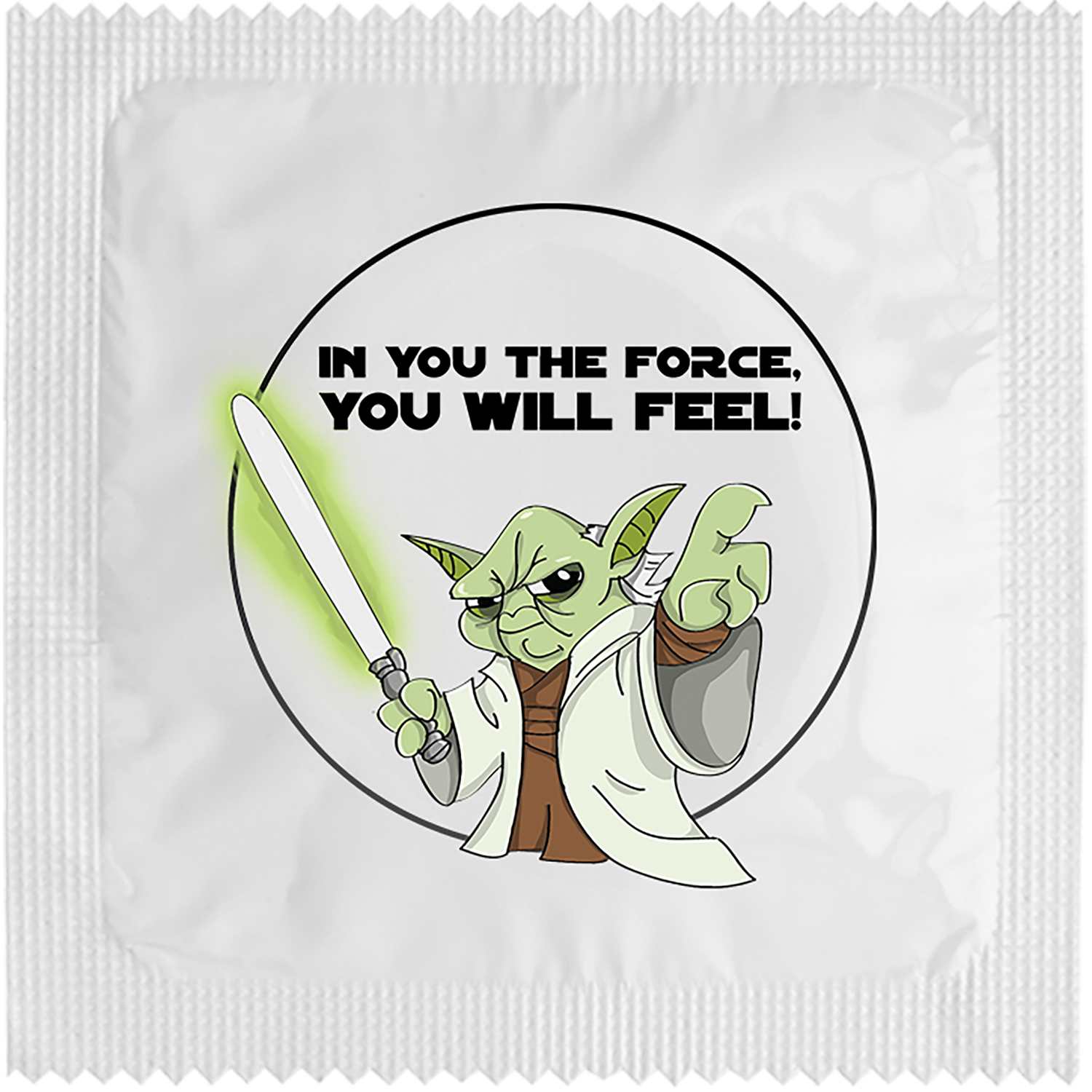 Image of funny condom "The Force You Will Feel"
