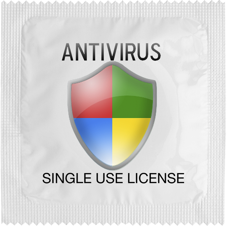 Image of funny condom "Antivirus"