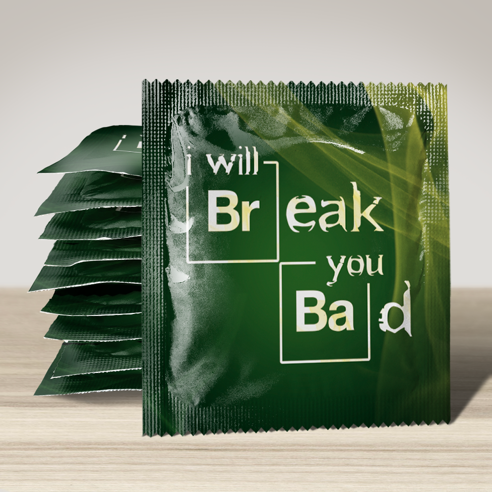 Image of funny condom "I Will Break You Bad", 10 units