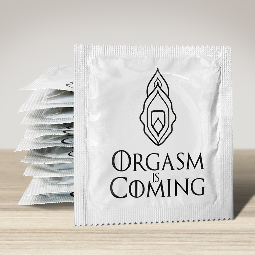 Image of funny condom "Orgasm Is Coming", 10 units