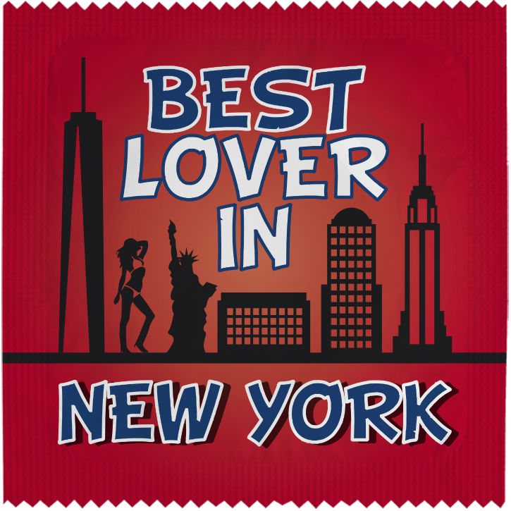 Image of funny condom "Best Lover In Newyork"