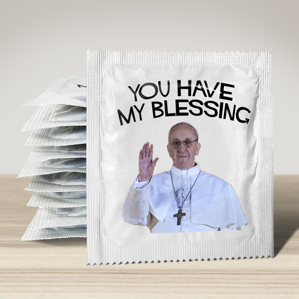 Image of funny condom "You Have My Blessing", 10 units