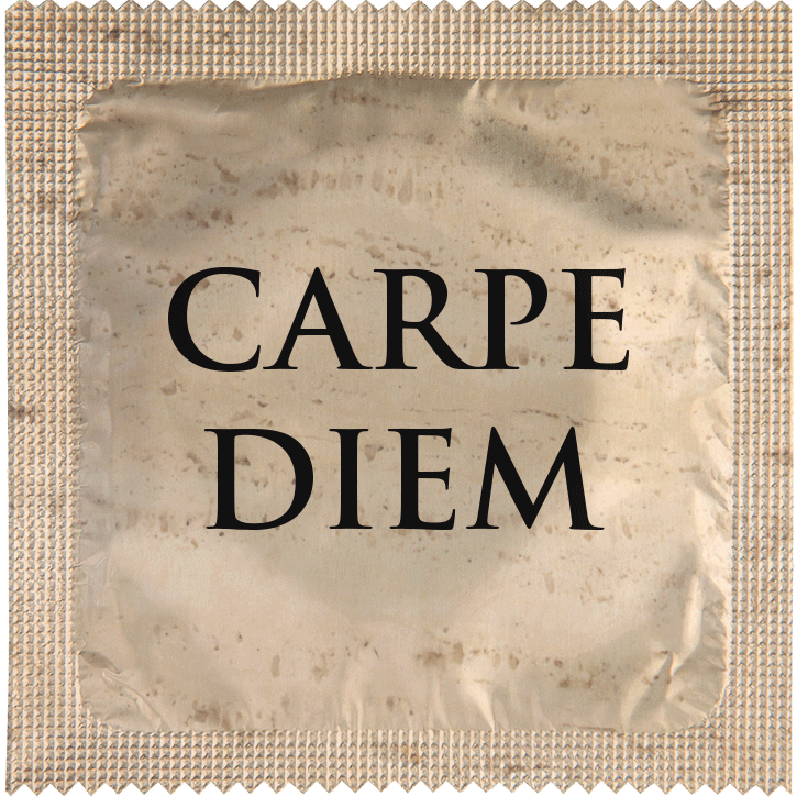 Image of funny condom "Carpe Diem"