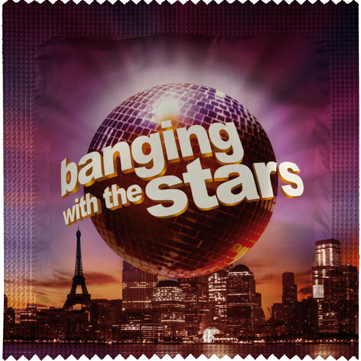 Image of funny condom "Banging With The Stars"