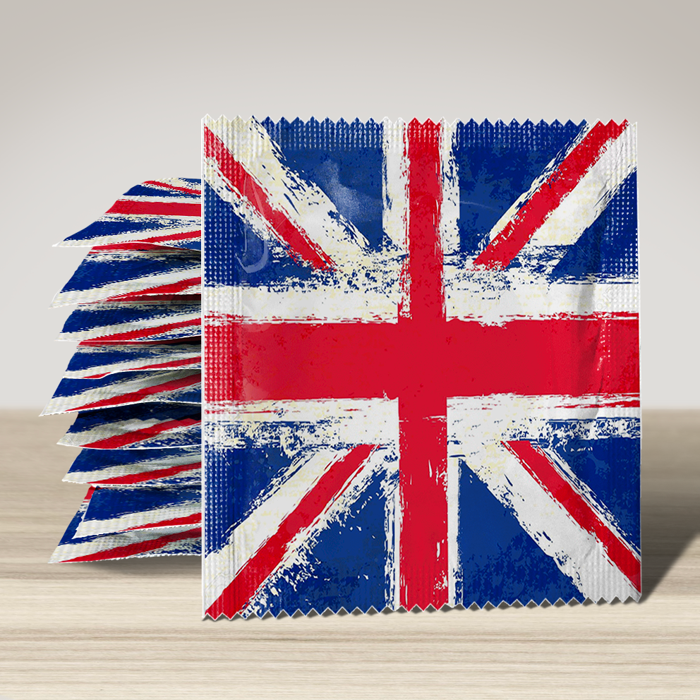 Image of funny condom "Union Jack", 10 units