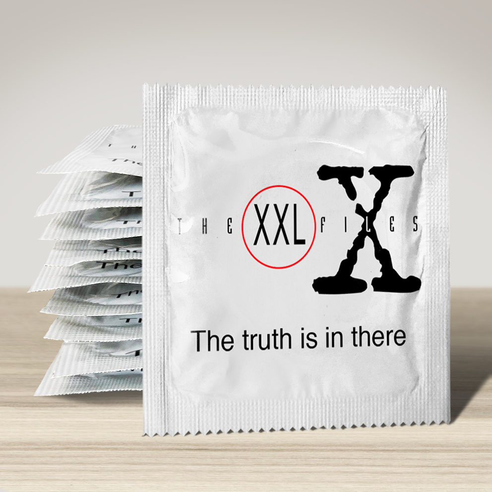 Image of funny condom "Xxl Files", 10 units