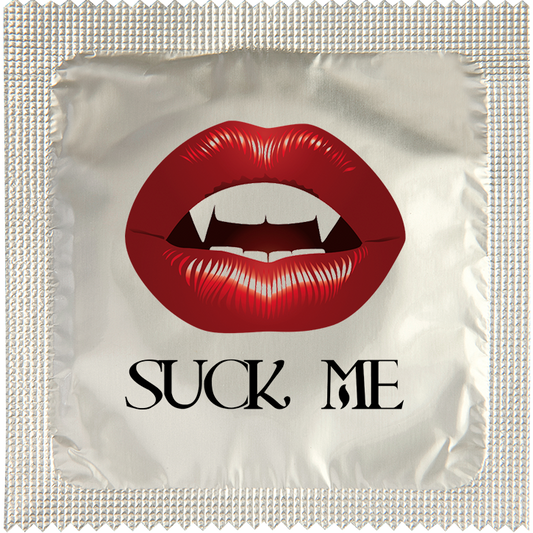 Image of funny condom "Suck Me Twilight"