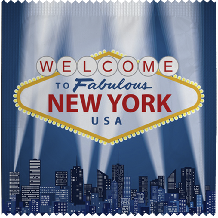Image of funny condom "Fabulous New York"