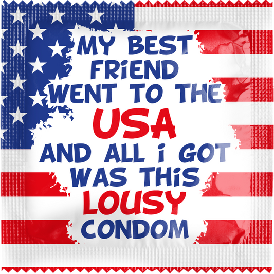Image of funny condom "My Best Friend Went ...."