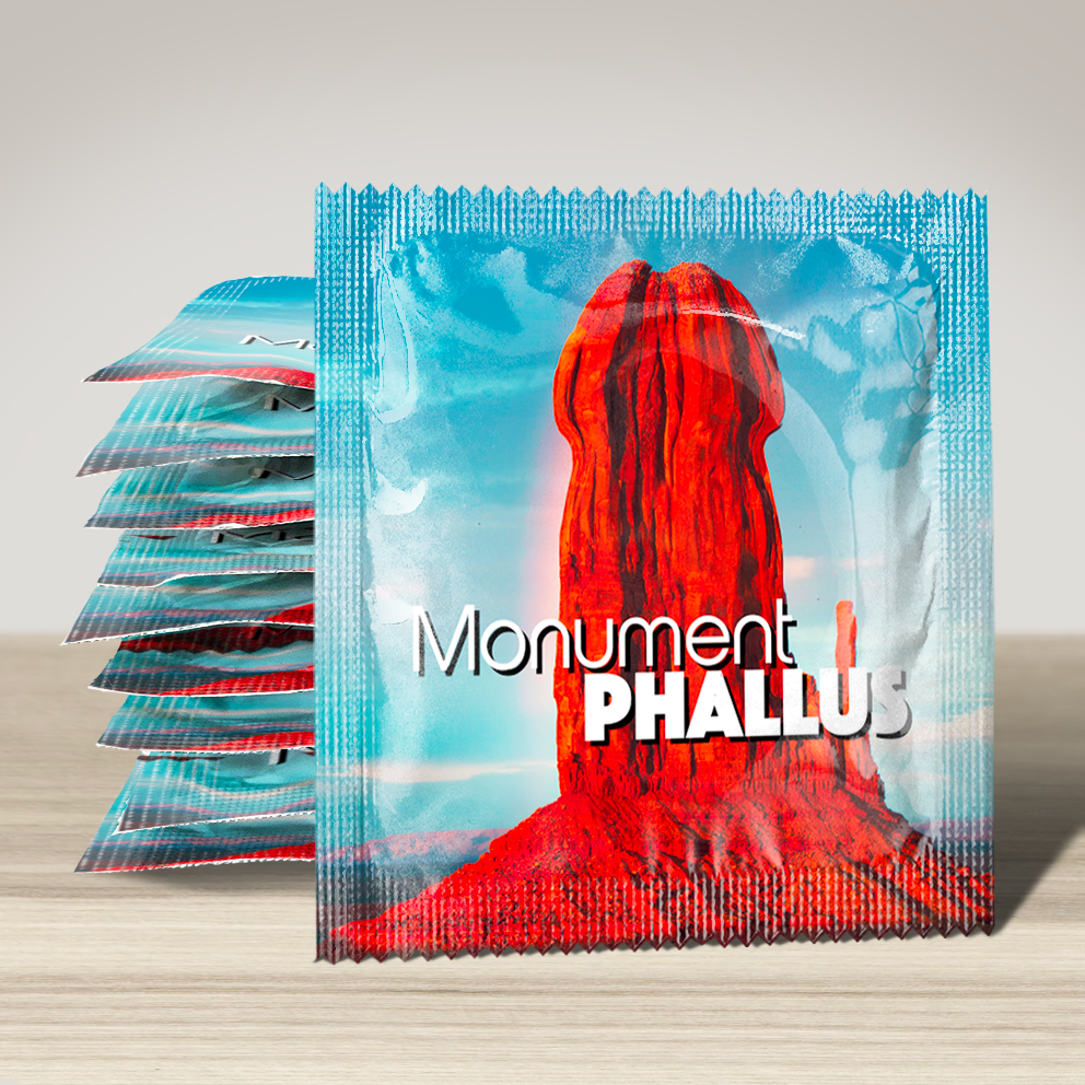 Image of funny condom "Monument Phallus", 10 units