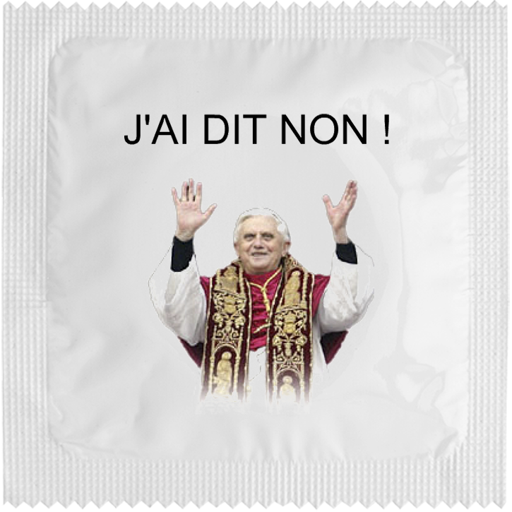 Image of funny condom "J'ai dit non !"