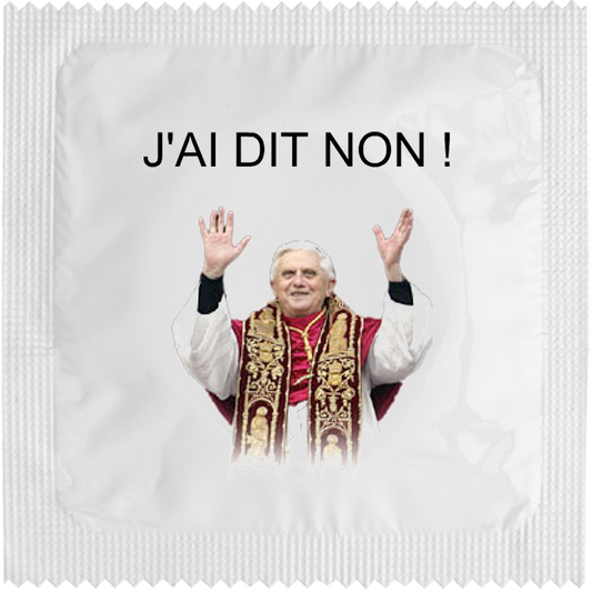 Image of funny condom "J'ai dit non !"