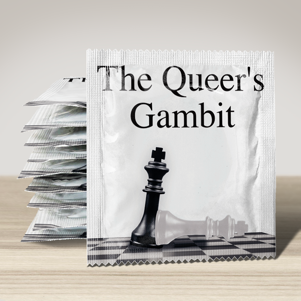 Image of funny condom "The Queer'S Gambit", 10 units