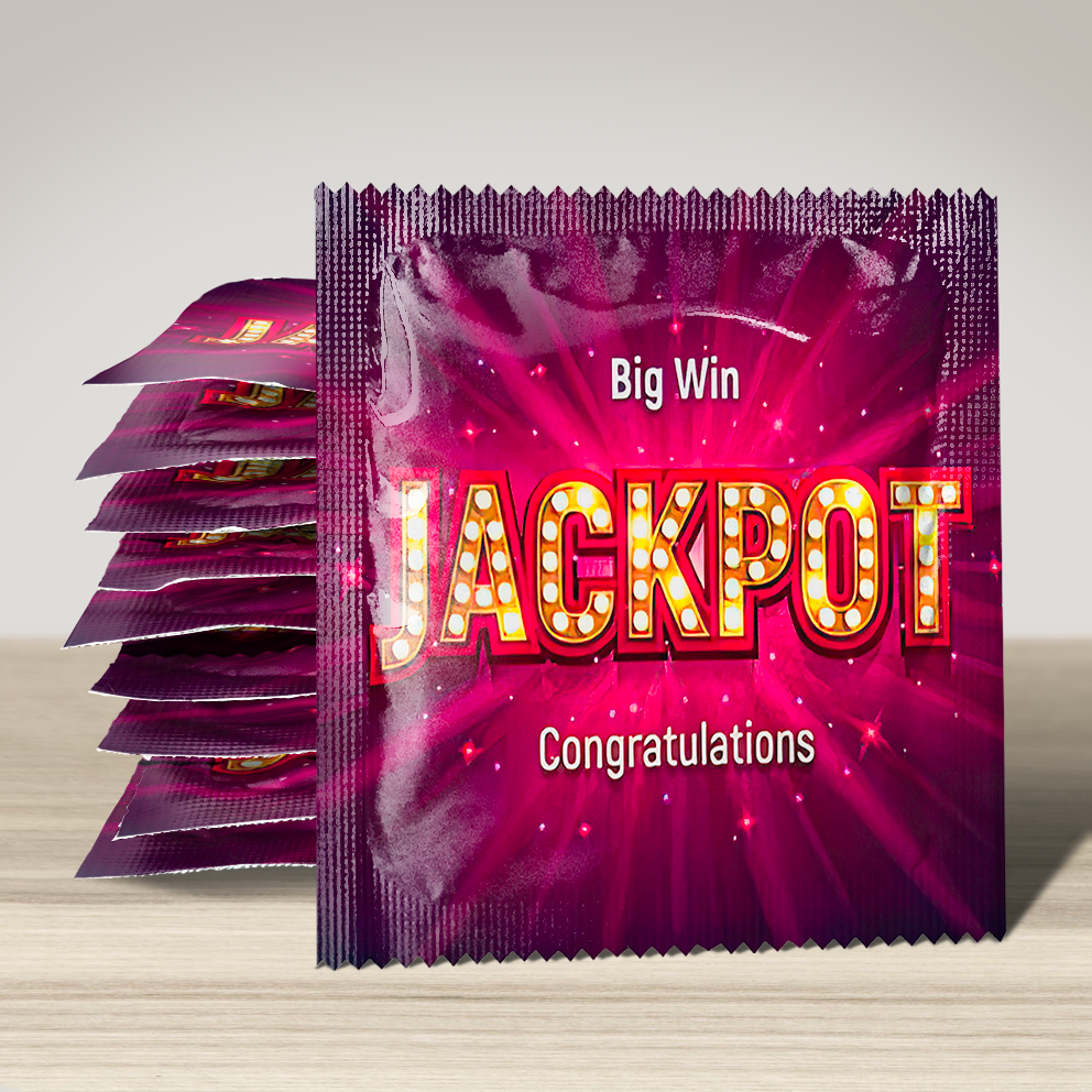 Image of funny condom "Jackpot", 10 units