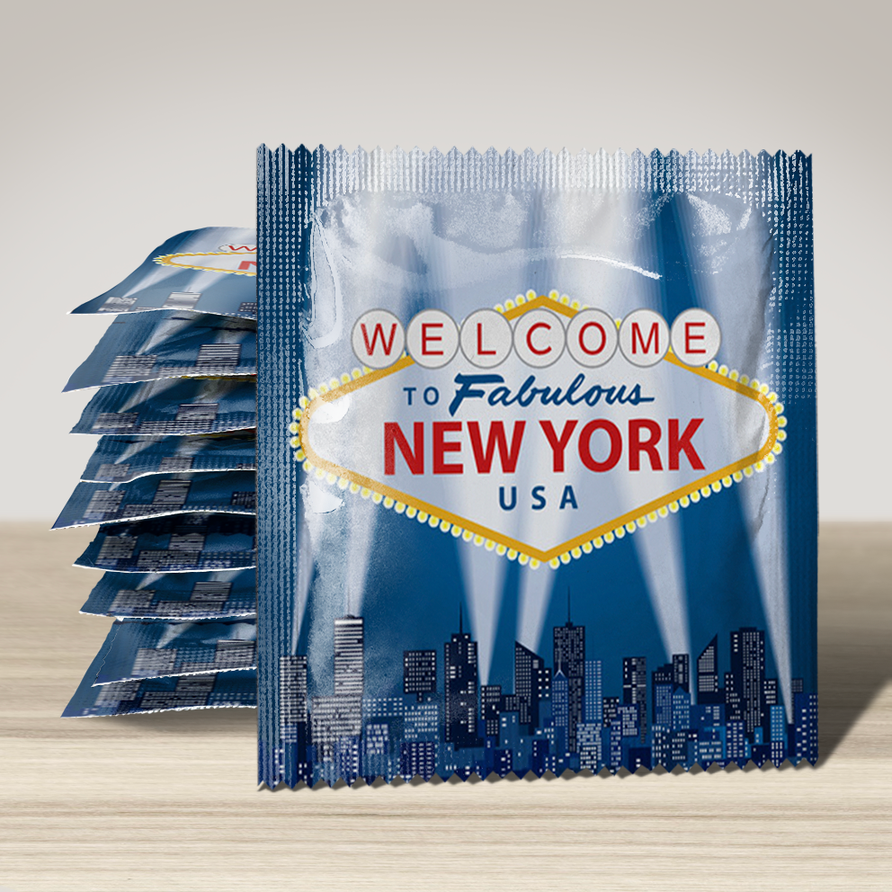 Image of funny condom "Fabulous New York", 10 units