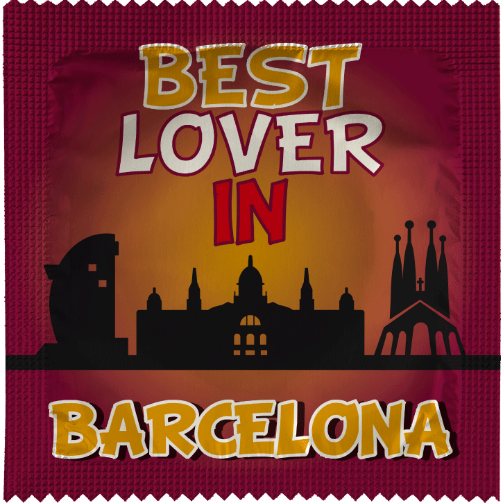 Image of funny condom "Best Lover In Barcelona"
