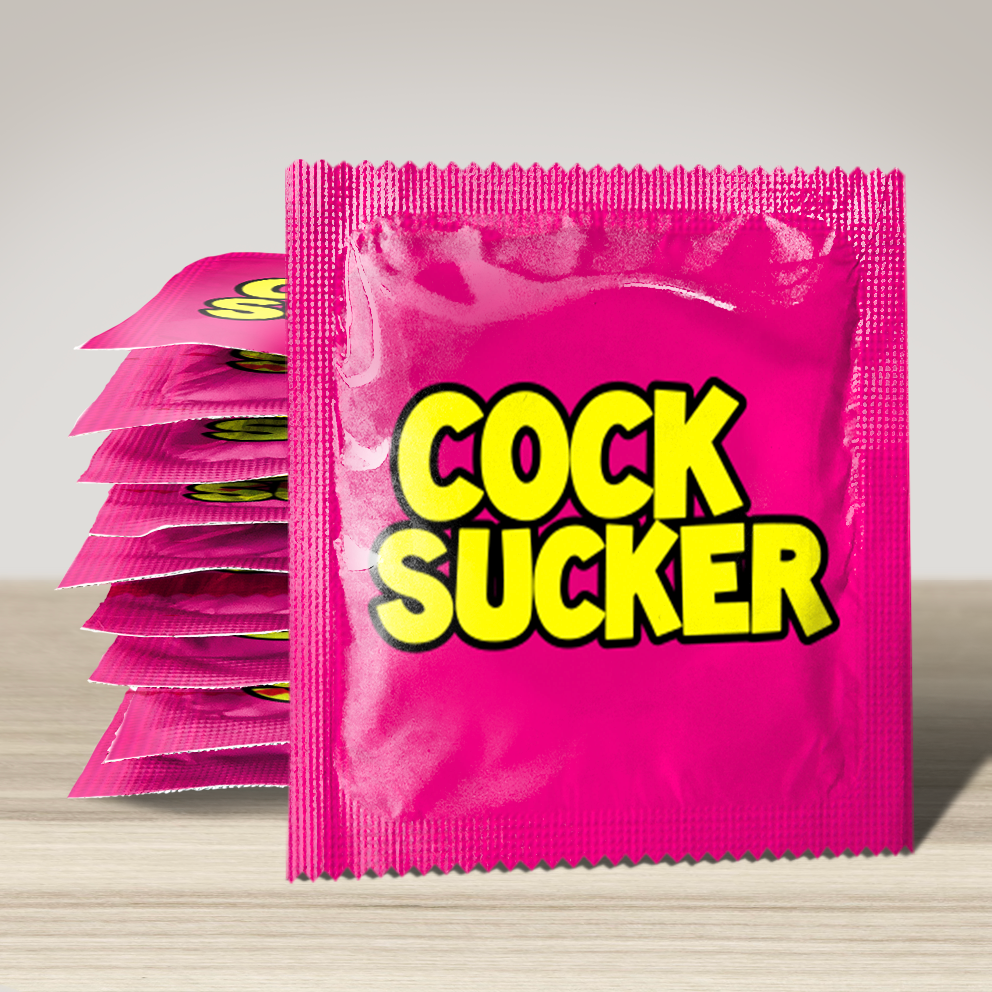 Image of funny condom "Cock Sucker", 10 units