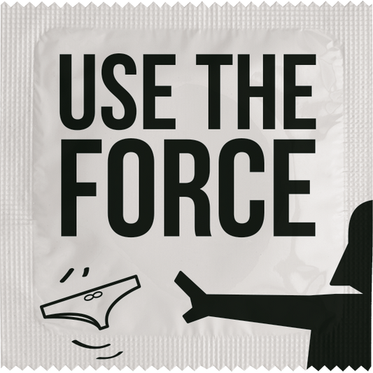 Image of funny condom "Use The Force"