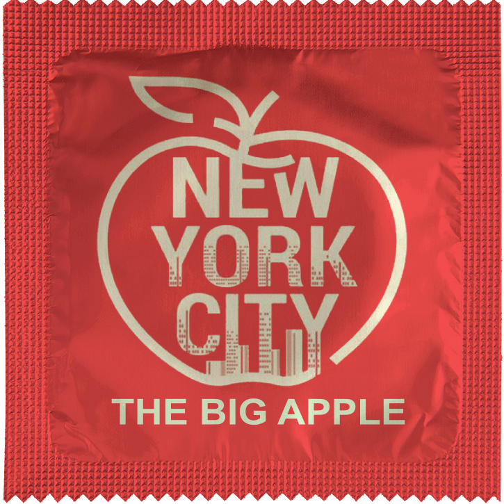 Image of funny condom "Big Apple"
