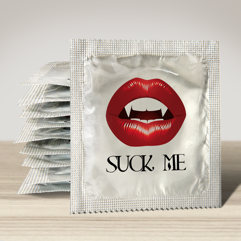 Image of funny condom "Suck Me Twilight", 10 units