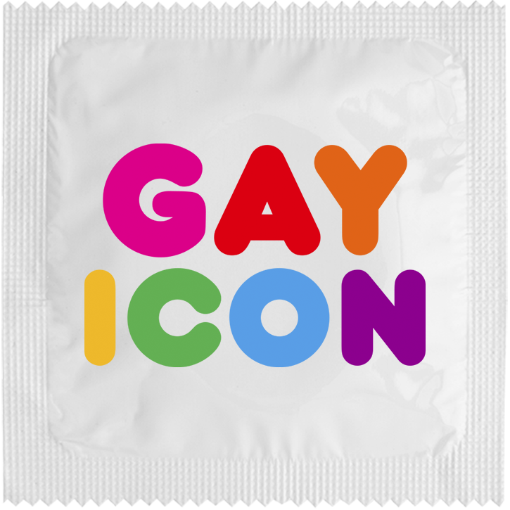 Image of funny condom "Gay Icon"