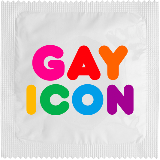 Image of funny condom "Gay Icon"
