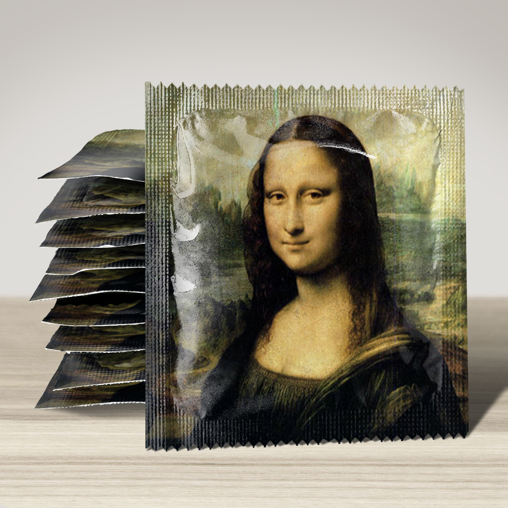 Image of funny condom "Joconde", 10 units