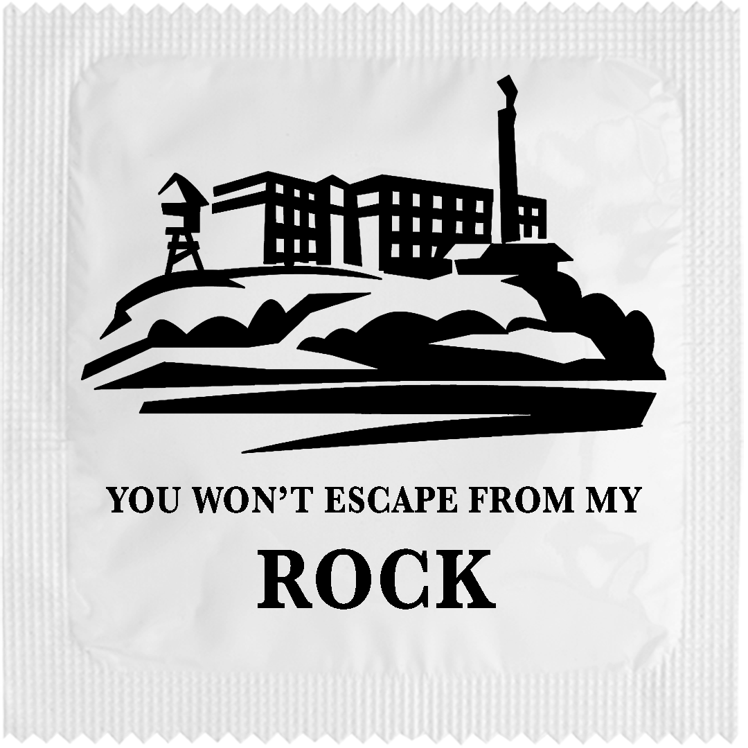 Image of funny condom "Alcatraz"