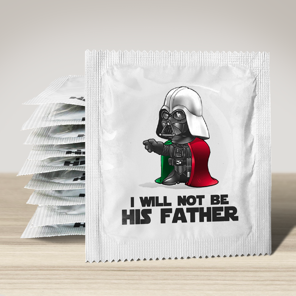 Image of funny condom "Darth Condom Italia", 10 units